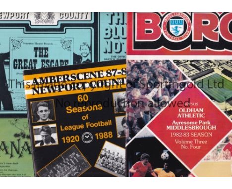 PROGRAMME MISCELLANY     A collection of 480+ Programmes from a variety of clubs the majority being 1950's and 1960's . Inclu