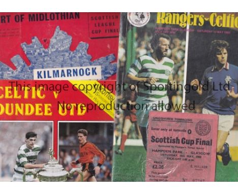 SCOTTISH FINALS     A collection of 12 Scottish Cup and Scottish League Final programmes. Scottish Cup 1962, 1966, 1968, 1974