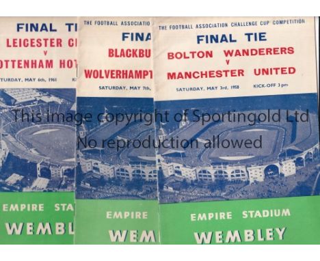FA CUP FINALS      A collection of 70 FA Cup Finals 1956-2012. Lacks 1957, 1959, 1970 (Replay) and 2006. 1956 front cover det