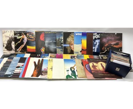 Vinyl LPs and singles including Rod Stewart 'Atlantic Crossing', Electric Light Orchestra 'Out of the Blue', Supertramp 'Even