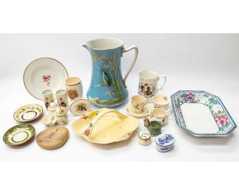 Collection of mid 20th century china wares, including coffee cans, posy vases, cups and saucers, trinket pots etc