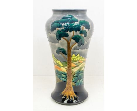 Moorcroft pottery; After the Storm, a large proportion 20" high approx limited edition vase, designed by Walter Moorcroft and