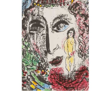 ‡ MARC CHAGALL (Russian/French 1887-1985) colour lithograph - L'Apparition au Cirque, from Chagall Lithographe, Vol. II [Mour