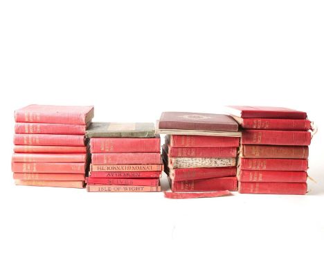 A collection of early 20th century Baedeker's guides including London and its environs, Norway and Sweden, Switzerland, Germa