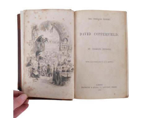 A re-bound First Edition of Charles Dicken's David Copperfield, published by Bradbury & Evans 1850 