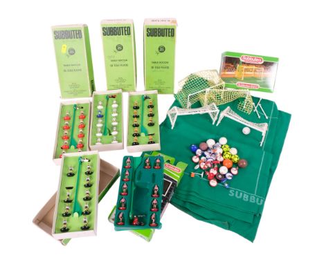 SUBBUTEO - a selection of Vintage Subbuteo items, including several complete teams, in original packaging, including Southamp