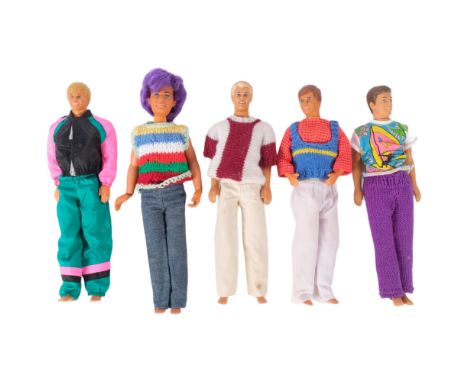 A selection of toy dolls, including various 1960s Ken dolls by Mattel Incorporated (5) 