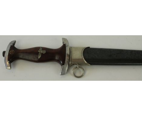 A Nazi Germany S.A. dagger
The 22cm straight double edge blade with inscription Alles Fur Deutschland, RZM M7/81/38, maker Ka