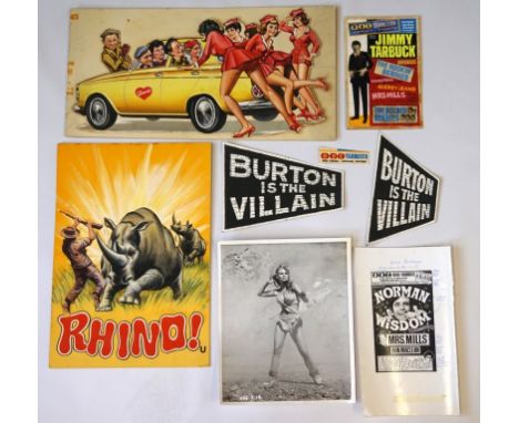 Original artwork for ABC Cinema
Consists of the Original Art for the ABC Cinema posters 'Rhino', 'Carry on Cabby' and 'Burton