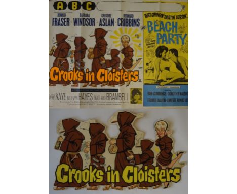 ABC Cinema poster artwork
ABC double bill cinema poster 'Crooks in Cloisters/Beach Party' size UK Quad 30"x40" comes with the