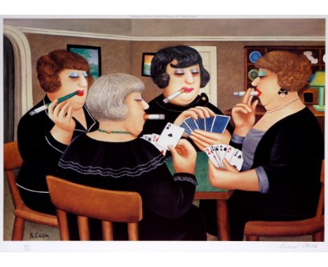 Beryl Cook OBE (British, 1926-2008) - 'Bridge Party'
Pencil signed limited edition lithograph, no. 403/650, published by Alex