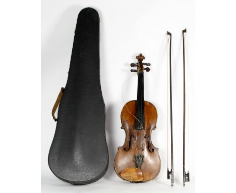 A 19th Century violin, by Thomas Perry, Dublin
With internal paper label stamped Thomas Perry maker Dublin 1840, the back wit