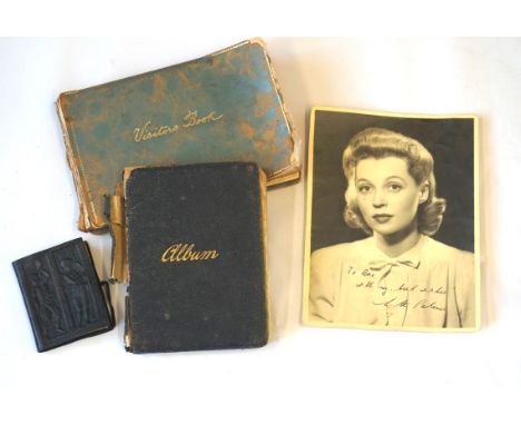 Interesting collection of signatures
Lot comprises a visitors book with several signatures from notable guests such as 'Maria