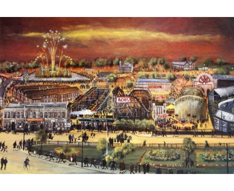 Bernard McMullen (British, b.1952)- 'Belle Vue, Manchester'
Pencil signed limited edition colour print, no.13/1000, approx 42