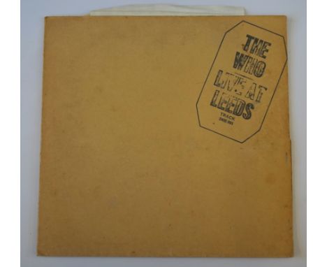 The Who 1970 LP 'Live at Leeds'
1st Issue track label (2406 001) black stamped front cover, only comes with 9 of the 12 origi