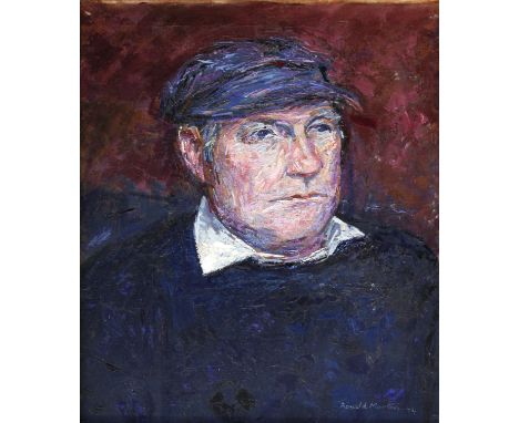 Ronald Morton (British b.1918) - 'Self Portrait'
Oil on canvas, signed and dated (19)74, inscribed verso, approx 50x40cm, fra