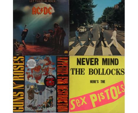 10 Vinyl records
Includes Sex Pistols 'Never Mind the B******s Heres The Sex Pistols' 1977 LP Pink rear sleeve no track listi