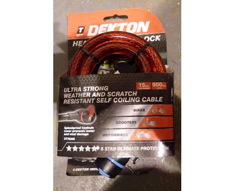 New and unused 900 mm bike lock. P&amp;P Group 1 (£14+VAT for the first lot and £1+VAT for subsequent lots) 