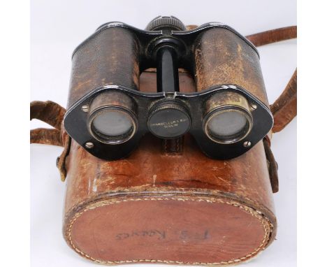 Pair of early 20th century binoculars by Chancellor &amp; Son Dublin. P&amp;P Group 2 (£18+VAT for the first lot and £3+VAT f