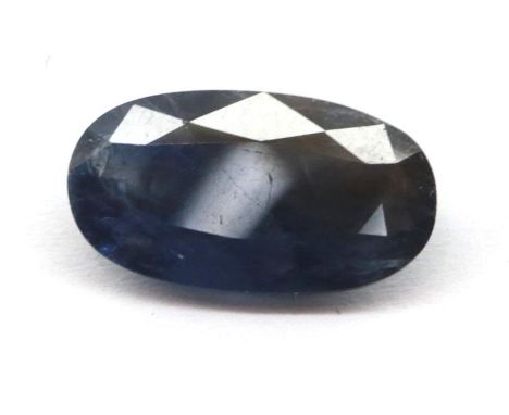 Loose gemstone, oval cut sapphire, 2.72cts. P&amp;P Group 1 (£14+VAT for the first lot and £1+VAT for subsequent lots) 