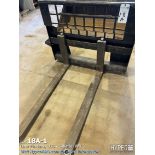 Fork attachment for CAT skidsteer loader