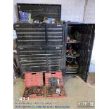 Homak 20 drawer tool chest w/ side cabinet & tools