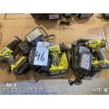 Ryobi drills w/ chargers & batteries