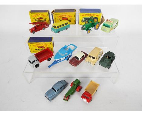 Matchbox, Lesney - A group of 12 Matchbox Regular Wheels (4 boxed and 8 unboxed). Boxed examples include #70 Thames Estate Ca