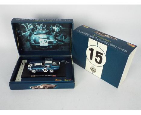 Revell, Monogram - A boxed Revell Monogram #08364 Limited Edition Shelby Cobra Daytona Coupe Sebring '65. The 1:32 scale slot