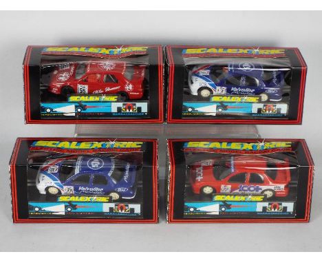 Scalextric - Four boxed 1990's BTCC slot cars from Scalextric. Lot consists of C.197 Alfa Romeo 155; C.692 Mondeo Valvoline (