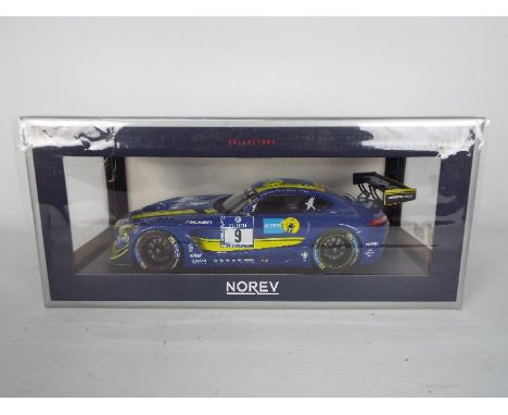 Norev - A boxed 1:18 scale Collectors Edition Mercedes AMG-GT3 in Team Black Falcon livery as driven to 4th place in the 2016