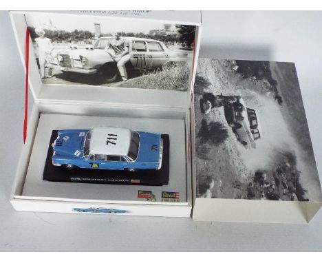 Revell - A limited edition boxed 1962 Argentina Rally Mercedes 220SE as driven by Ewy Rosqvist and Ursula Wirth. The model ap