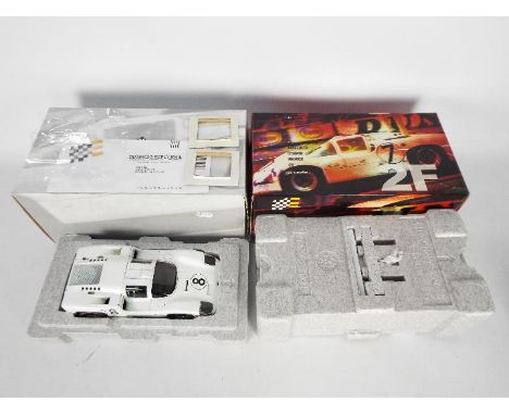 Exoto - A boxed 1:18 scale Exoto 'Racing Legends' Chaparral F2. The model in white with RN8 appears to be in Mint condition w