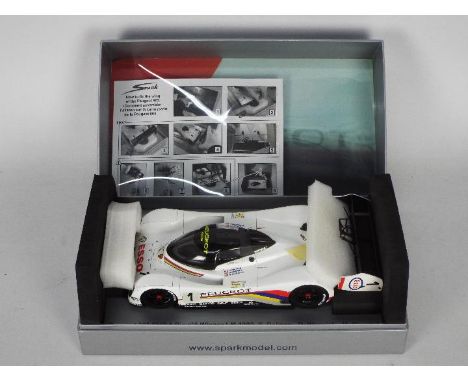 Spark Models - A boxed 1:18 scale Spark Models 18SO11 Peugeot 905 EVO Bis no.1 Le Mans 1992 'Y.Dalmas,D.Warwick,M.Blundell'. 