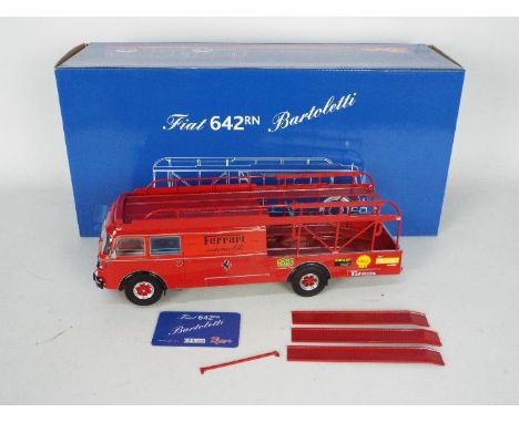 Racer Slot Cars - A very rare limited edition 1:32 scale Fiat 642 RN Bartoletti Ferrari Racing Car Transporter. This hand mad