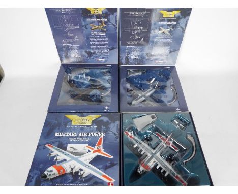 Corgi Aviation Archive - 3 x 1:144 scale Lockheed Hercules military aircraft, a limited edition C-130A 56-0489 in USAF Vietna