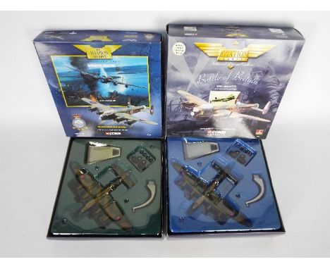 Corgi Aviation Archive - Two boxed 1:144 scale diecast model Lancaster Bombers from Corgi Aviation Archive. Lot consists of #