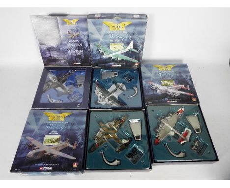 Corgi Aviation Archive - Four boxed diecast 1:144 scale model aircraft from Corgi Aviation Archive. Lot consists of #47303 Av