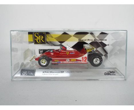 SRC - A limited edition Ferrari 312T4 as driven by Gilles Villenueve in the 1979 Monaco GP. # SRC02205. The car appears Mint 