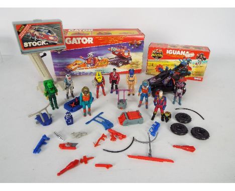 Kenner - Mask - A boxed 1980s Mask Iguana Venom 4 x 4 Jeep / Mobile Shredder with Lester Sludge action figure. The models app