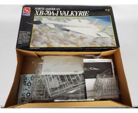 AMT - A boxed 1:72 scale North American XB-70A-1 Valkyrie model # 8907. The parts are still in factory sealed bags, the box i