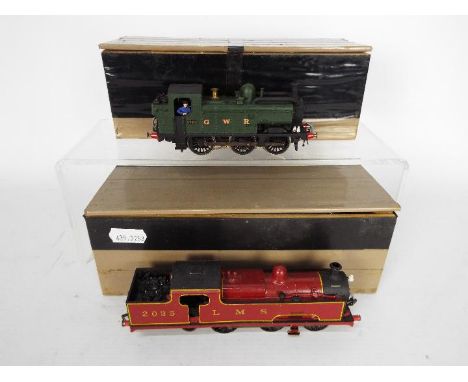Unbranded - 2 x metal kit built 00 gauge locos, possibly Wills Finecast, a 57XX 0-6-0 Pannier Tank operating number 9706 in G