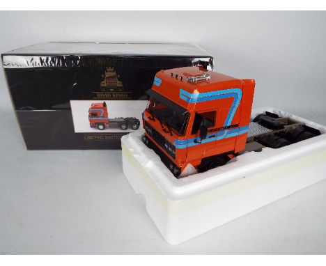 KK-Scale - Road Kings - A boxed 1:18 scale DAF 3600 Space Cab tractor unit. # RK180094. This diecast model is one of only 350