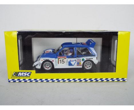 MSC - A boxed 1:32 scale MG Metro 6R4 in classic Computervision blue and white livery as driven on the 1986 San Remo rally by