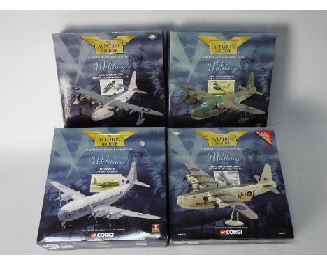 Corgi Aviation Archive - Four boxed diecast 1:144 scale model aircraft from Corgi Aviation Archive. Lot consists #48103 Boein