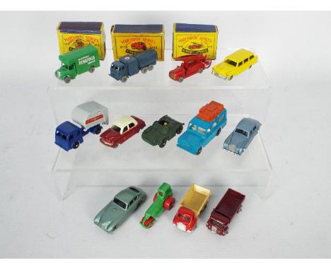 Matchbox, Moko, Lesney - A group of 13 (3 boxed with 10 unboxed) Matchbox Regular Wheels. Boxed examples consist of #73 RAF R