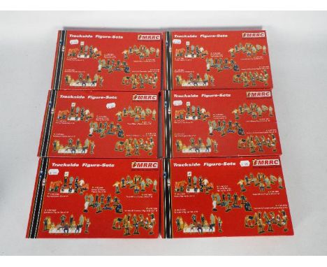 MRRC - Six boxes of 1:32 scale slot car trackside figure sets. The sets comprise of MC-5090 Drivers and Pitt Crew Figures wit