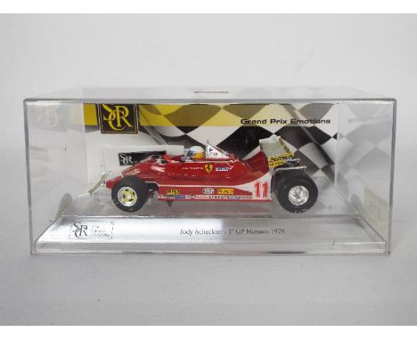 SRC - A limited edition Ferrari 312T4 as driven to 1st place by Jody Scheckter in the 1979 Monaco GP. # 02201. The car appear