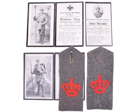 2x Crowned Enlisted Mans Shoulder Boards, being M15/16 shoulder boards with applied crowns as shown on pages 162, 163, 164 an