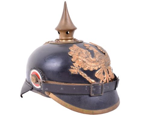 Prussian Train Battalion Enlisted Mans Pickelhaube, second of the pair. This is the second helmet as shown on pages 60 and 61